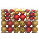 Vidaxl Christmas balls 100 pcs 3 4 6 cm golden and wine red