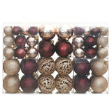 Vidaxl Christmas balls 100 st 3 4 6 cm Champagne and brown