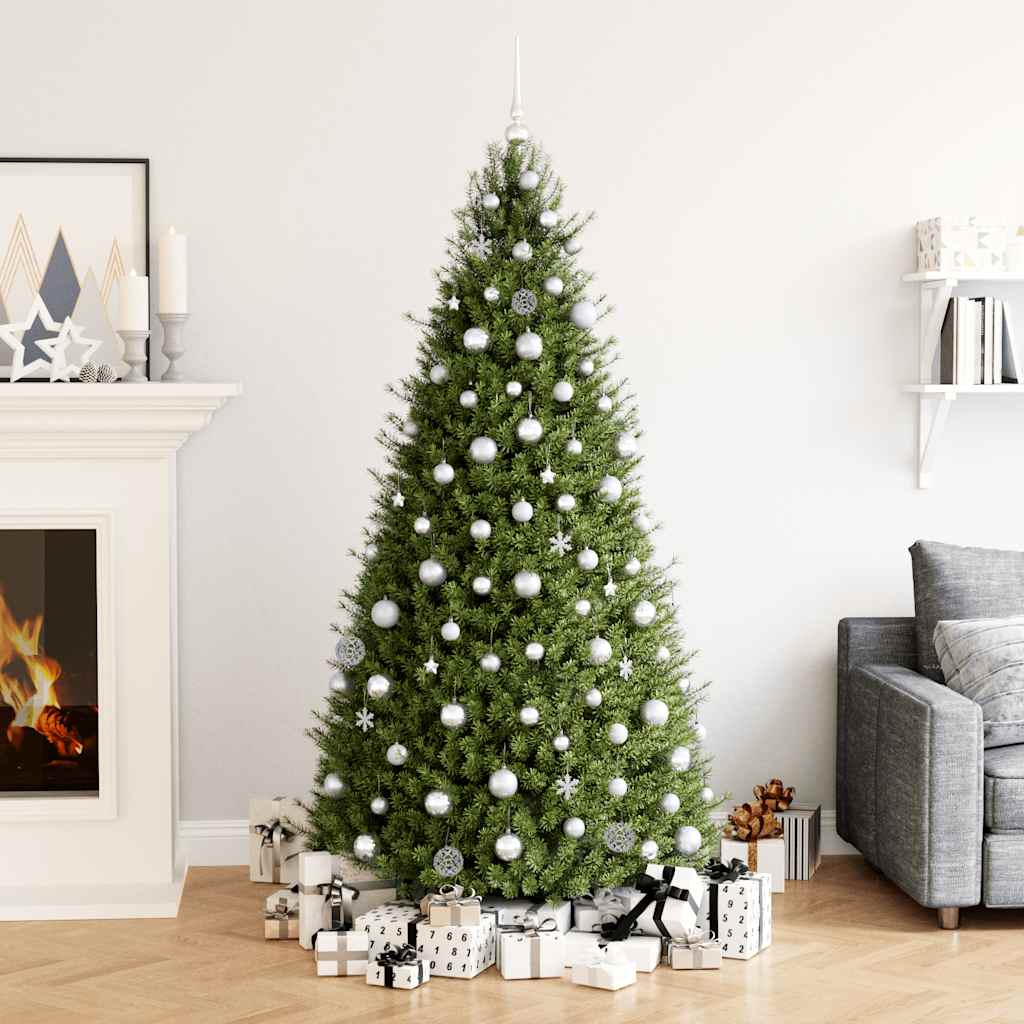Vidaxl 111-part Christmas ball set polystyrene silver colored