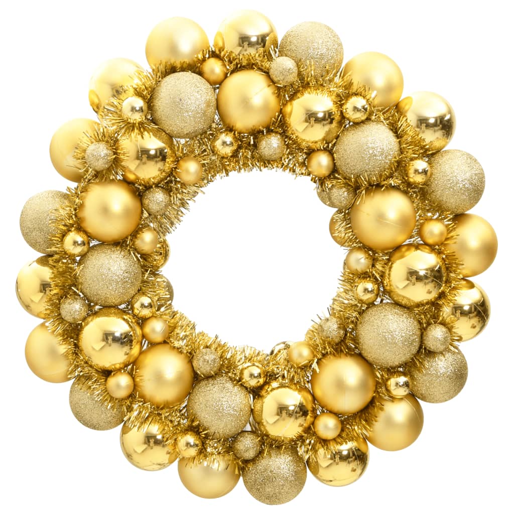 Vidaxl Christmas wreath 45 cm polystyrene gold colored