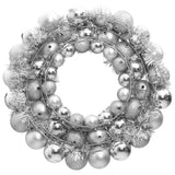 Vidaxl Christmas wreath 45 cm Polystyrene silver colored