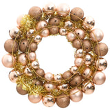 VidaXL Christmas wreath 45 cm polystyrene rose gold