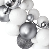 VidaXL Christmas wreath 45 cm polystyrene white and gray