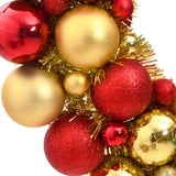 Vidaxl Christmas wreath 45 cm Polystyrene red and gold colored