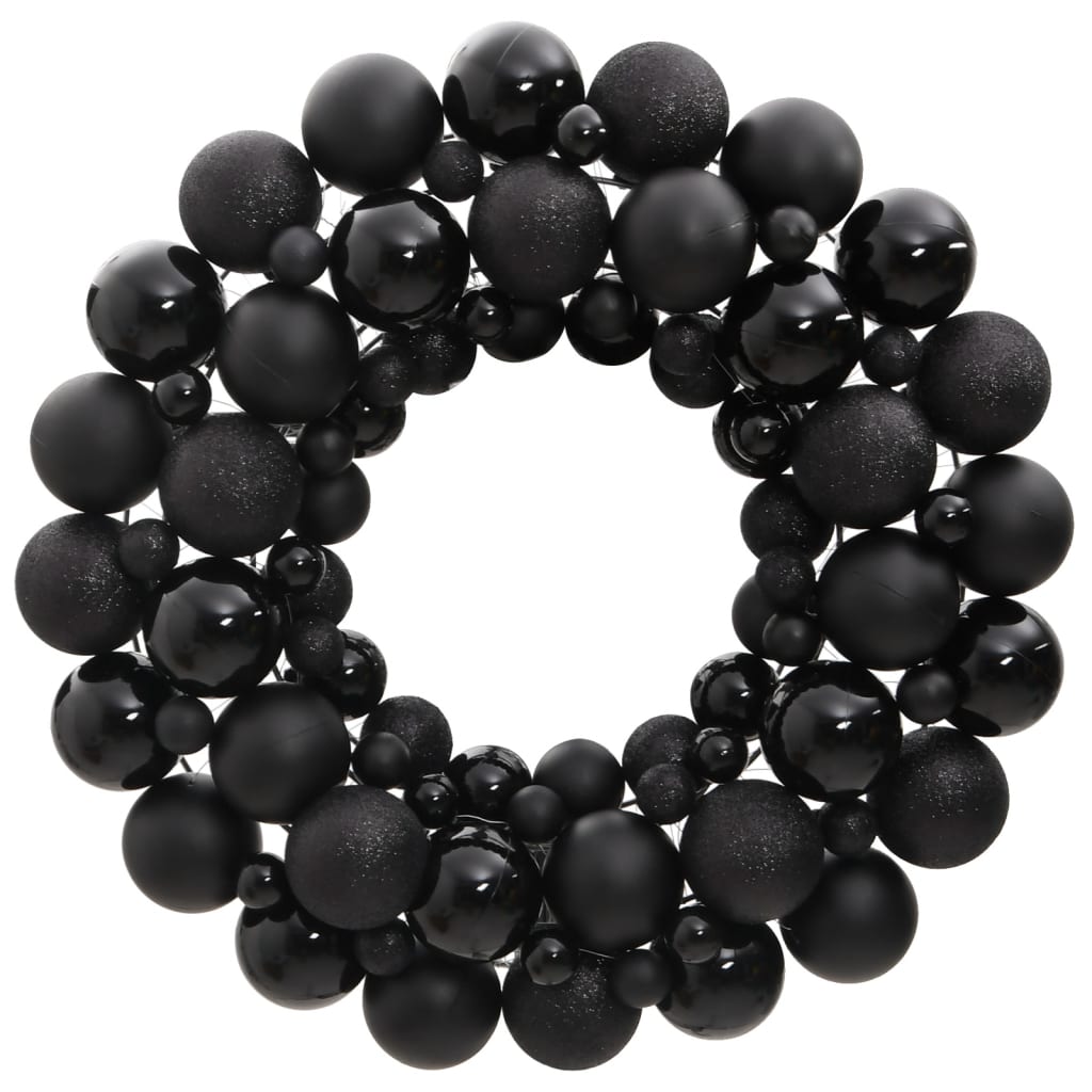 Vidaxl Christmas wreath 45 cm Polystyrene Black