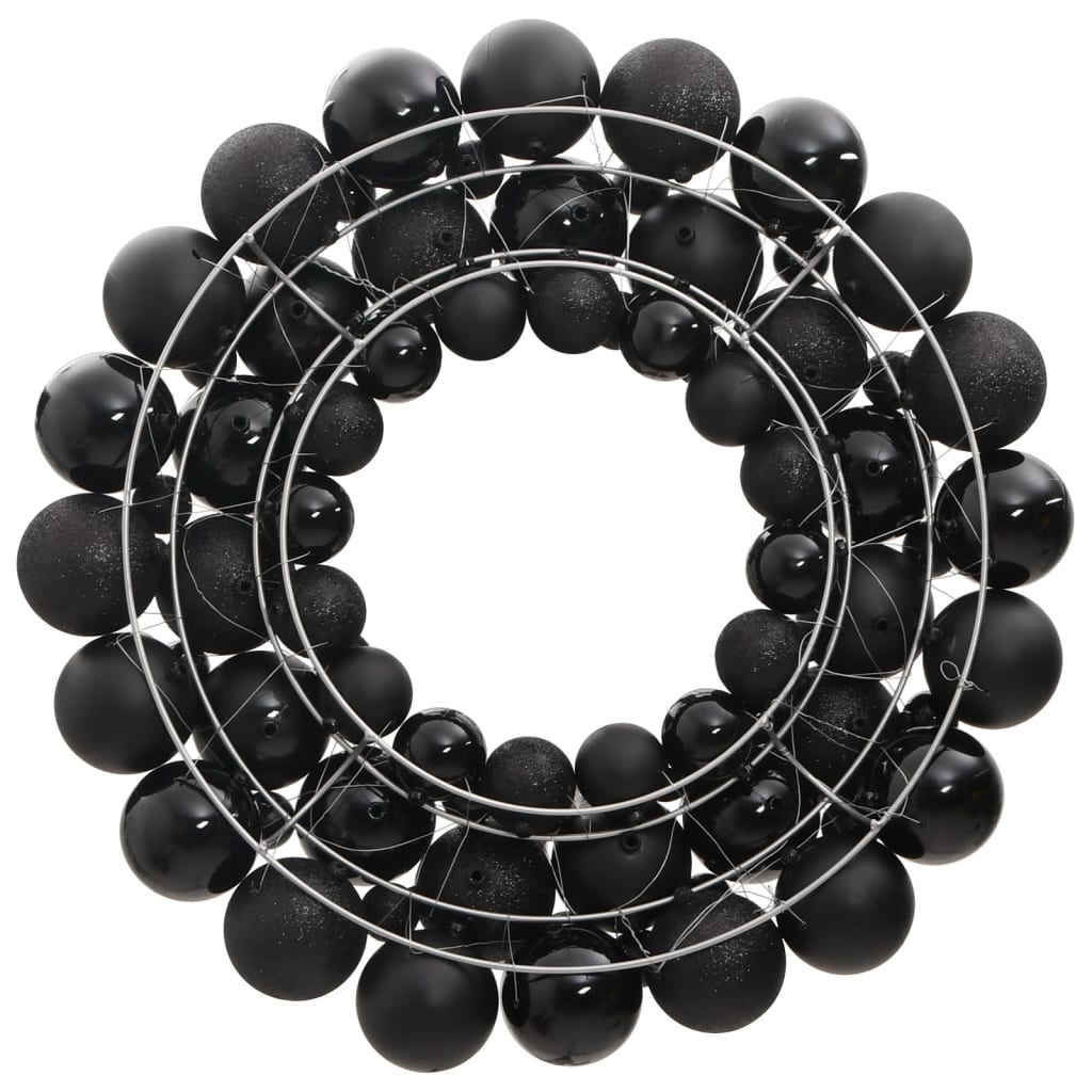 Vidaxl Christmas wreath 45 cm Polystyrene Black