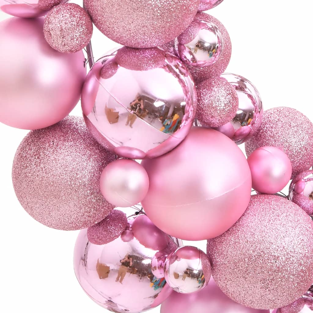 Vidaxl Christmas Wreath 45 cm Polystireno Pink