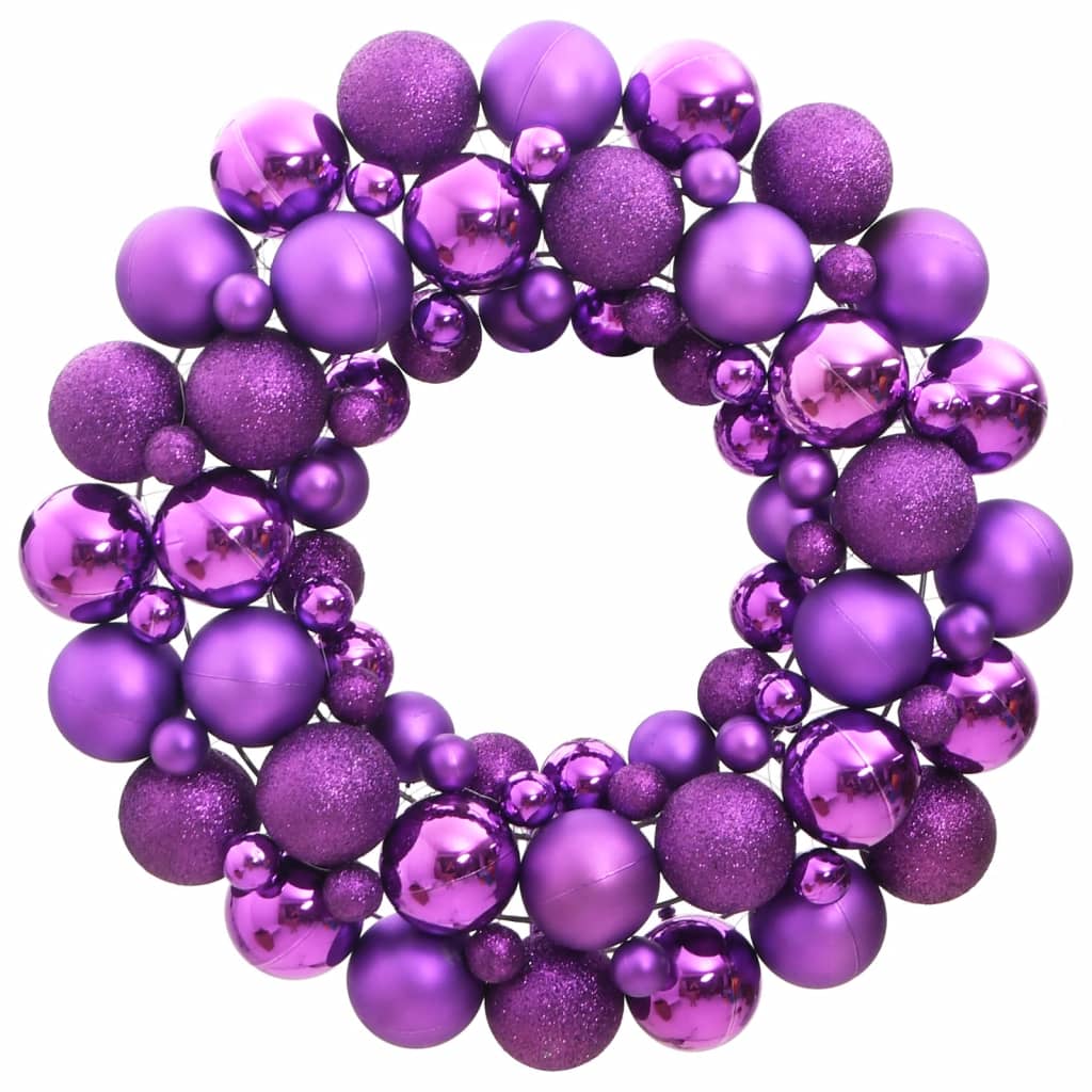 Vidaxl Christmas Wreath 45 cm de poliestireno púrpura
