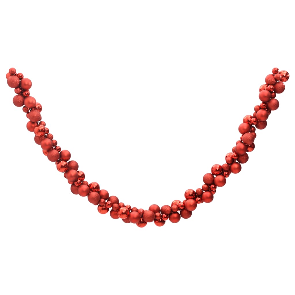 Vidaxl Christmas garland balls 175 cm Polystyrene red
