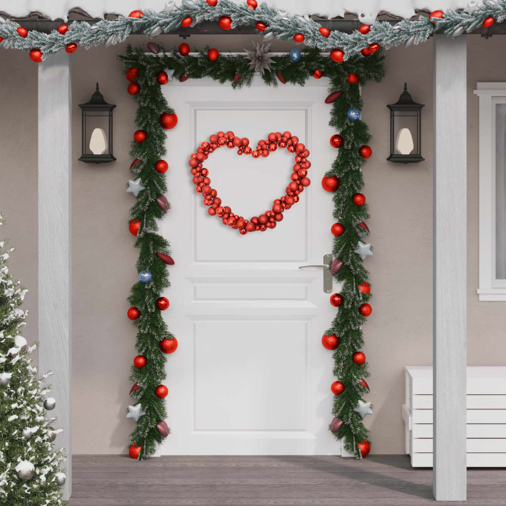 Vidaxl Christmas garland balls 175 cm Polystyrene red