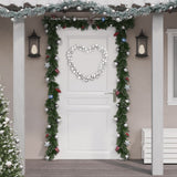 Vidaxl Christmas garland balls 175 cm polystyrene silver colored