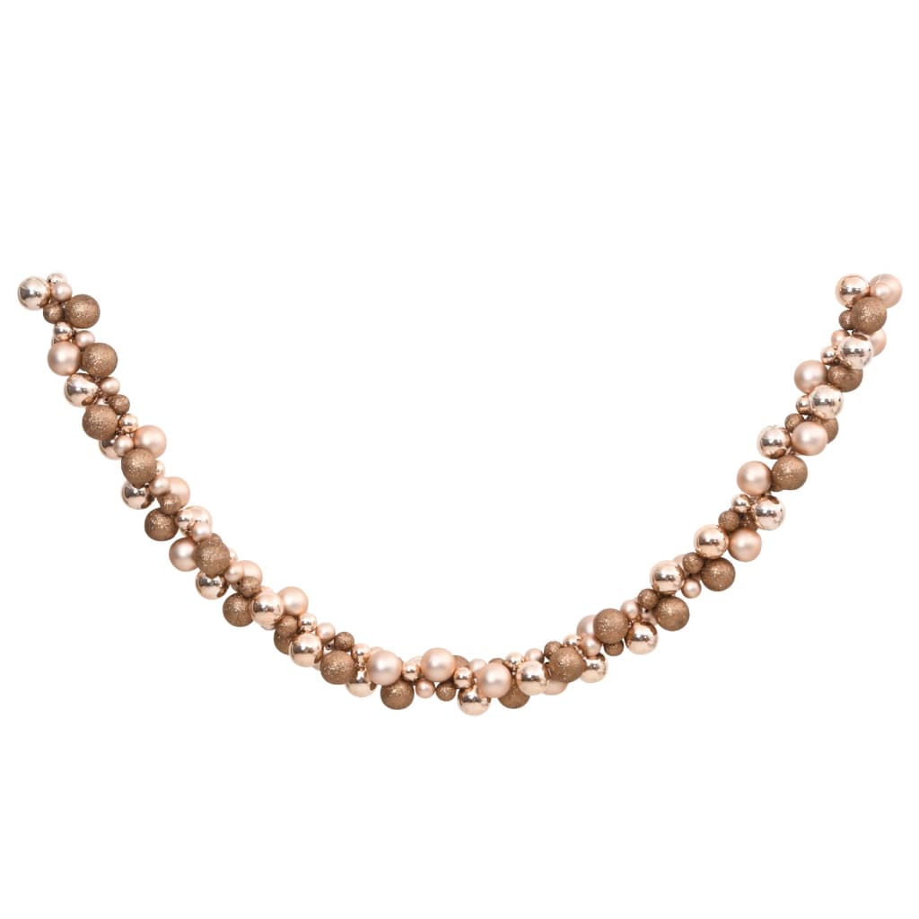 Vidaxl Christmas garland balls 175 cm polystyrene rosé gold colored