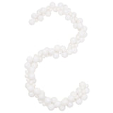 VidaXL Christmas garland balls 175 cm polystyrene white