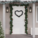 Vidaxl Christmas garland balls 175 cm polystyrene black