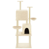 Vidaxl Cat Furniture avec Sisal Scratch Posts 180 cm Crème -Colored