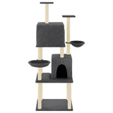 Vidaxl Cat Moberty com sisal risping posts 180 cm cinza escuro