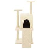 Vidaxl Cat Miwwel mat Sisal kraazt Posts 110 cm Crème -Colored