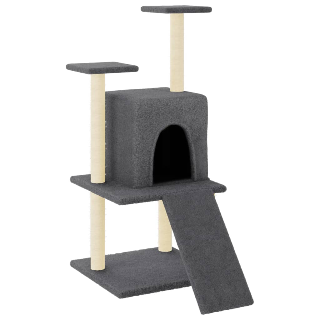 Vidaxl Cat Miwwelen mat Sisal kraazt Posts 110 cm donkel gro