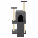 Vidaxl Cat Miwwelen mat Sisal kraazt Posts 110 cm donkel gro