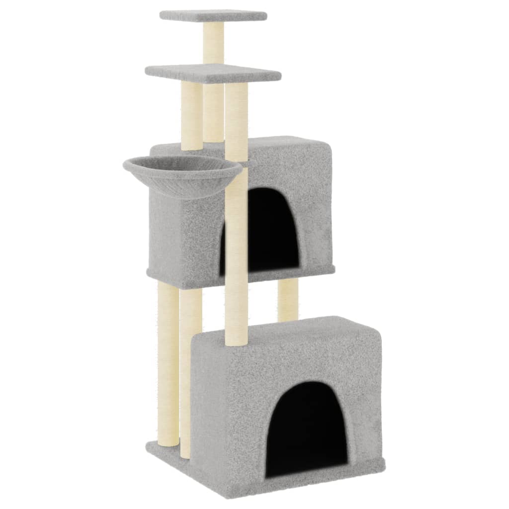 Vidaxl Cat Furniture avec sisal Scratch Posts 122 cm Gris clair