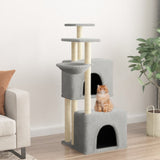 Vidaxl Cat Furniture avec sisal Scratch Posts 122 cm Gris clair