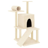 Vidaxl Cat Furniture avec Sisal Scratch Posts 110,5 cm Crème -Colored