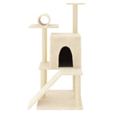 Vidaxl Cat Furniture avec Sisal Scratch Posts 110,5 cm Crème -Colored