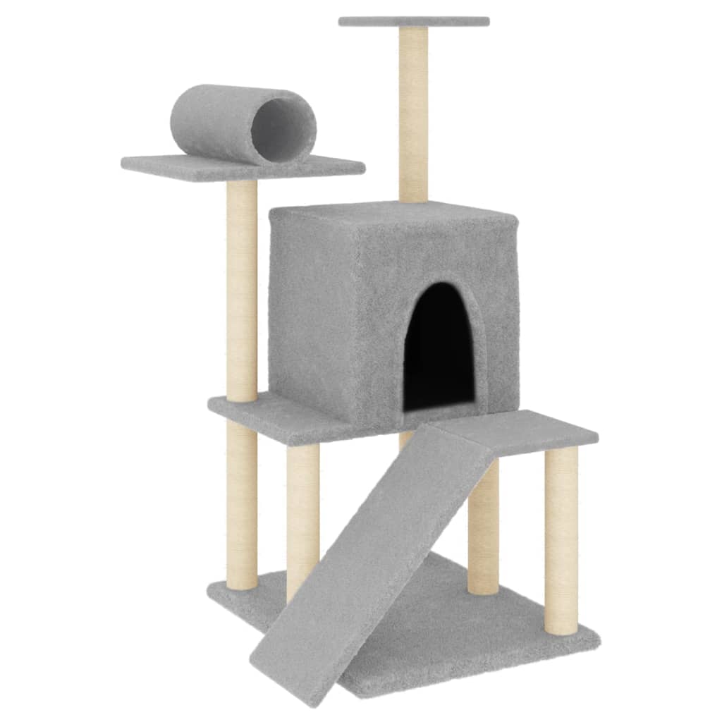 Vidaxl Cat Miwwele mat Sisal kraazt Posts 110.5 cm Liicht