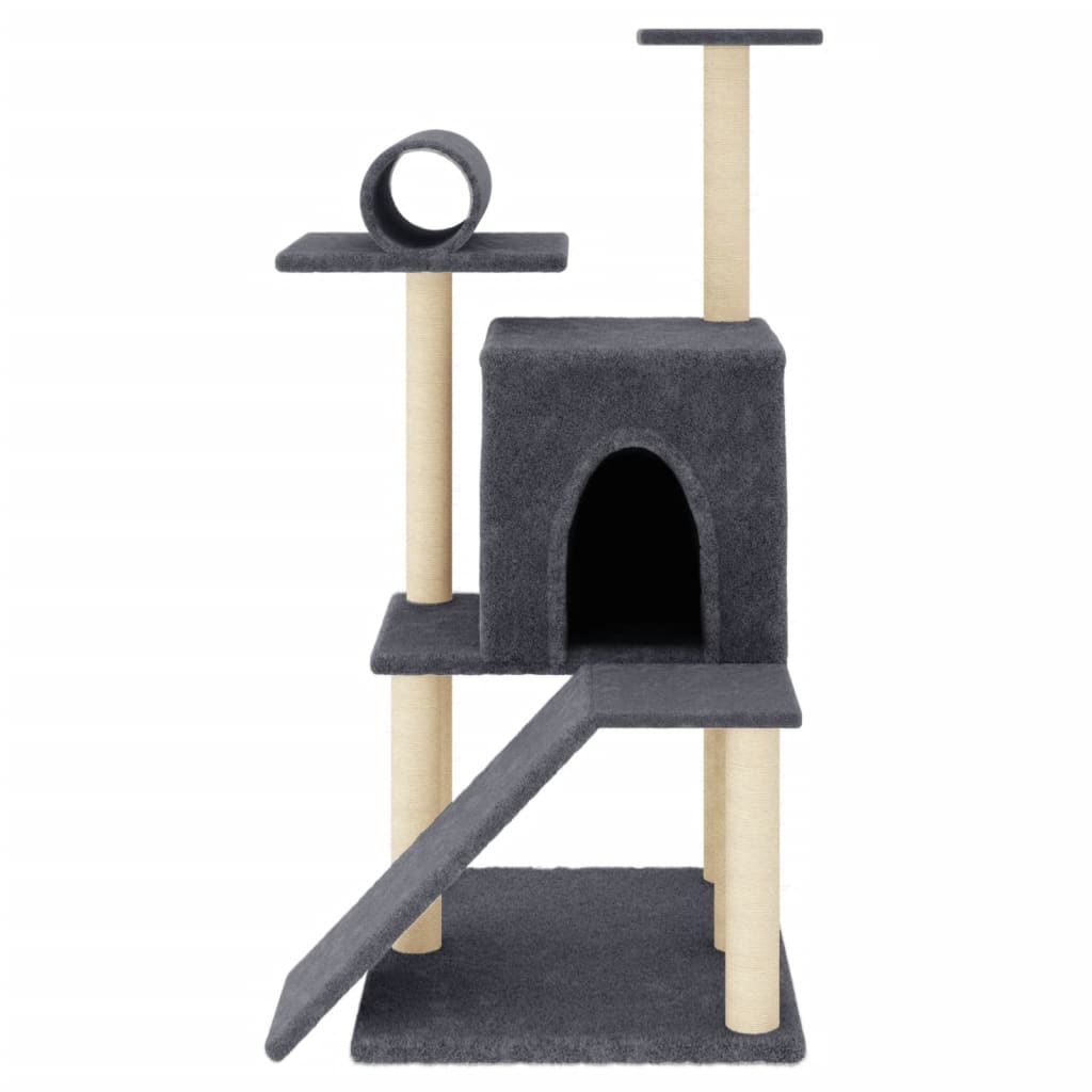 Vidaxl Cat Miwwelen mat Sisal kraazt Posts 110.5 cm donkel gro