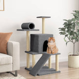 Vidaxl Cat Miwwelen mat Sisal kraazt Posts 110.5 cm donkel gro