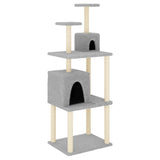 Vidaxl Cat Miwwelen mat Sisal Scratching Posts 167 cm Liicht gro