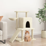 VidaXL Cat furniture with Sisal scratching posts 96.5 cm cream -colored