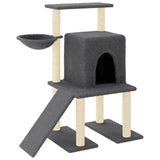 Vidaxl cat furniture with sisal scratching posts 96.5 cm dark gray