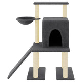 Vidaxl cat furniture with sisal scratching posts 96.5 cm dark gray