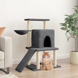 Vidaxl cat furniture with sisal scratching posts 96.5 cm dark gray