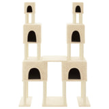 Vidaxl cat furniture with sisal scratching posts 199 cm cream -colored