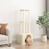 Vidaxl Cat Miwwelen mat Sisal kraazt Posts 133,5 cm Crème -Colored
