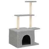 Vidaxl Cat Furniture avec Sisal Scratch Posts 110 cm Gris clair