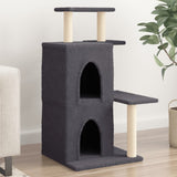 Vidaxl cat furniture with sisal scratching posts 97 cm dark gray