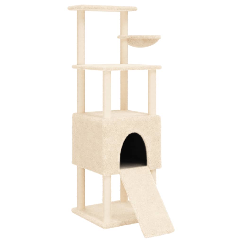 Vidaxl Cat Furniture con graffi di sisal 153 cm crema
