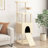 Vidaxl Cat Furniture con graffi di sisal 153 cm crema