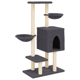 Vidaxl Cat Miwwelen mat Sisal kraazt Posts 117 cm donkel gro