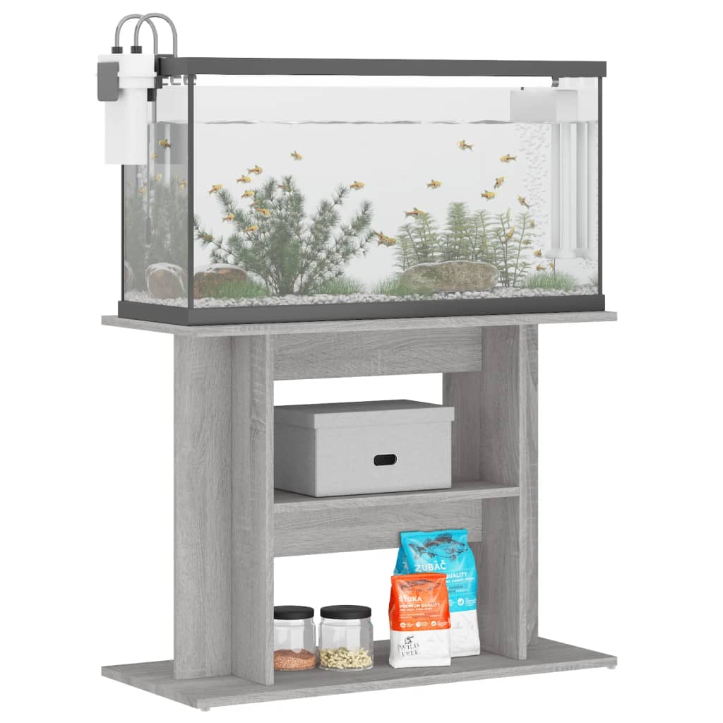 Vidaxl Aquarium Standard 80x3360 CM veraarbechte Holz Bentongrijs