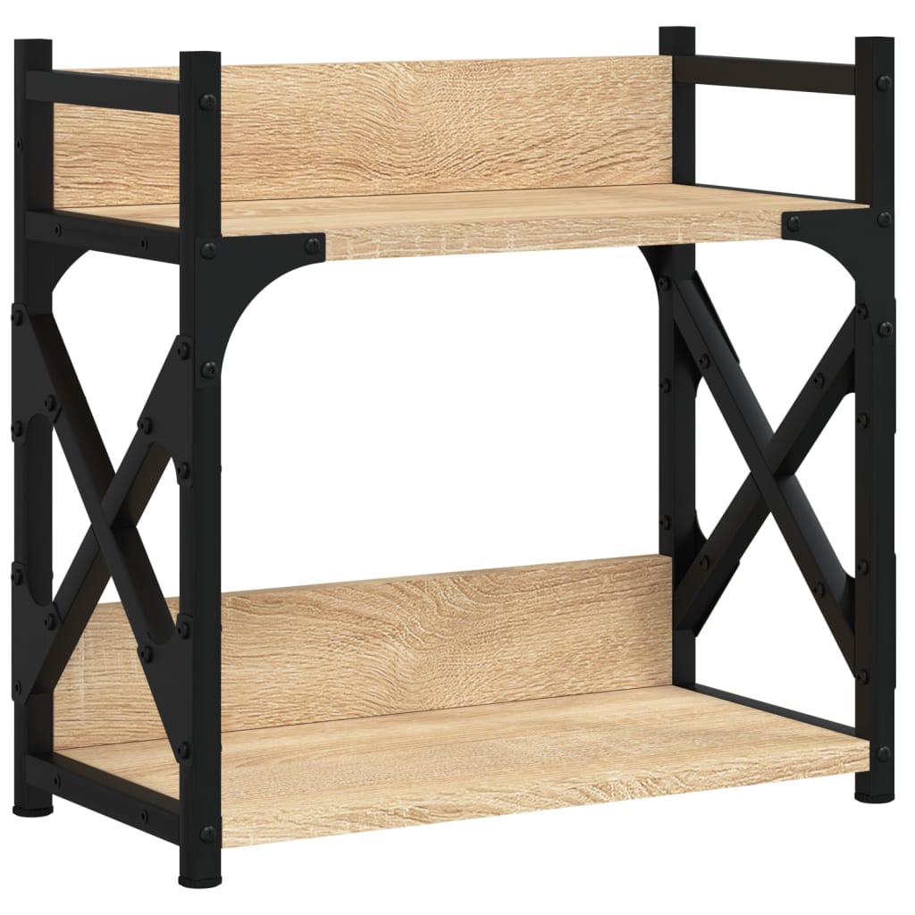 Vidaxl Printer stand 2-Layer 40x20x40 cm Processed Wood Sonoma Oak