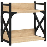 Vidaxl Printer stand 2-Layer 40x20x40 cm Processed Wood Sonoma Oak