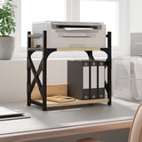 Vidaxl Printer stand 2-Layer 40x20x40 cm Processed Wood Sonoma Oak