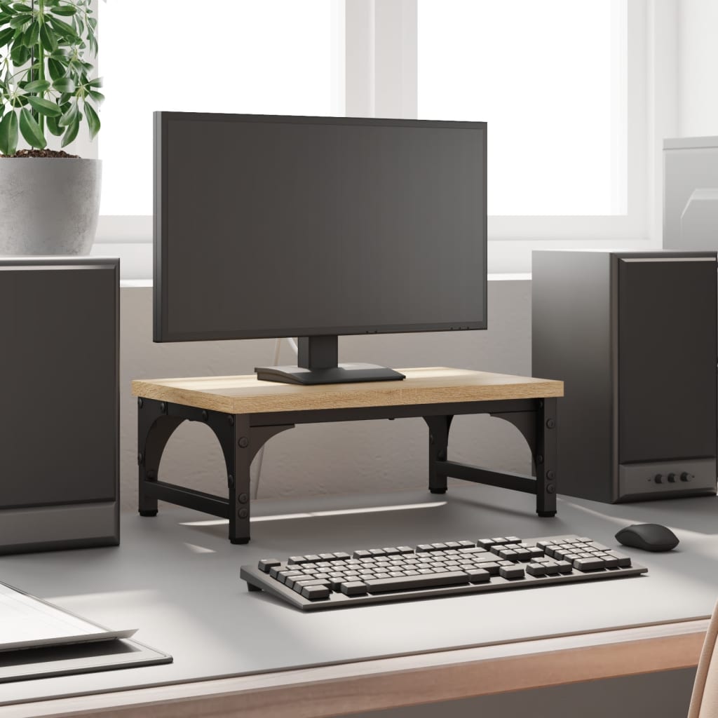 Vidaxl Monitor Standard 37x23x14 cm veraarbechte Holz Sonoma Oakfaarf