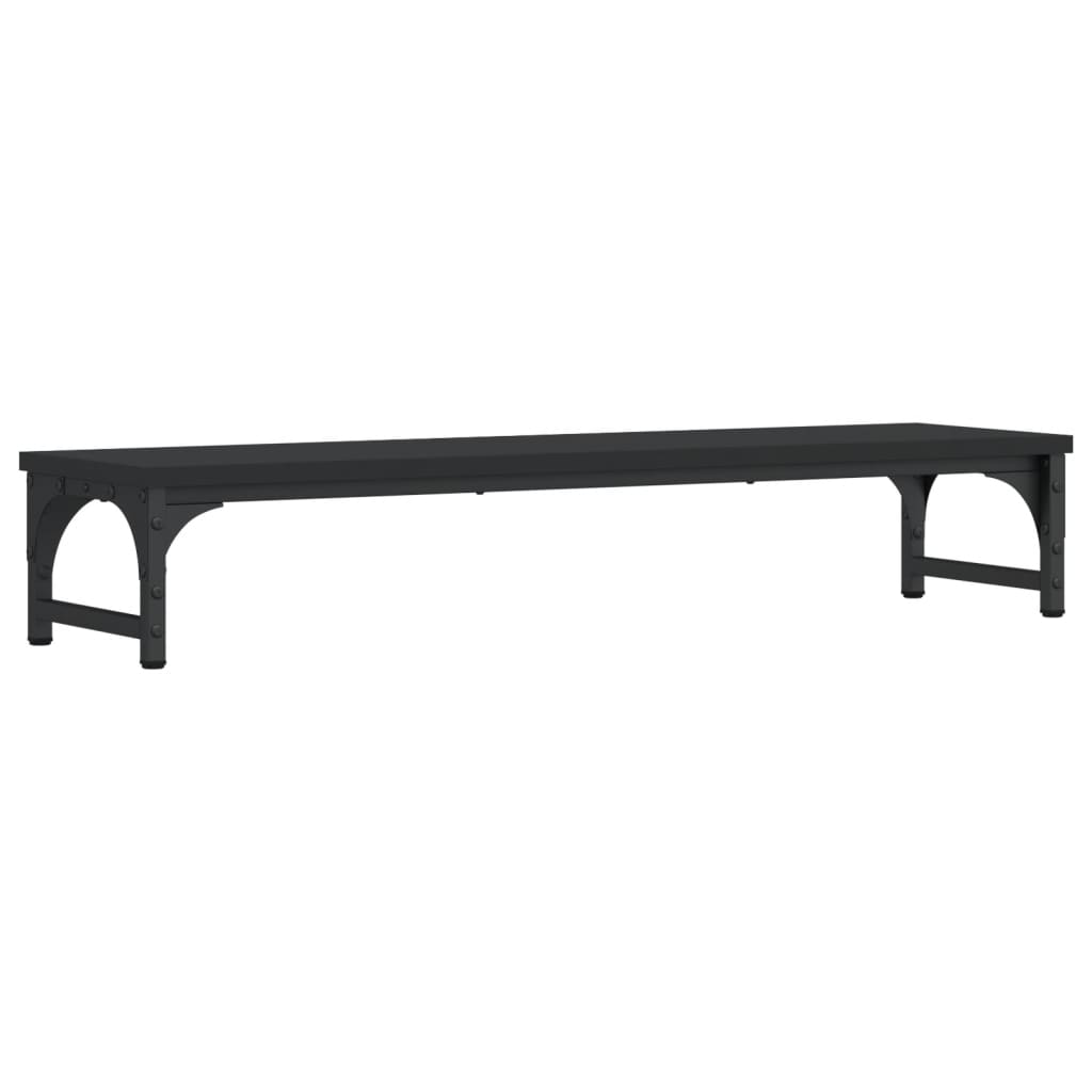 Vidaxl Monitor Standard 85x23x15.5 cm de madera procesada negra
