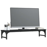 Vidaxl Monitor Standard 85x23x15.5 cm de madera procesada negra