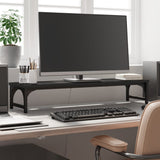 Vidaxl Monitor Standard 85x23x15.5 cm de madera procesada negra